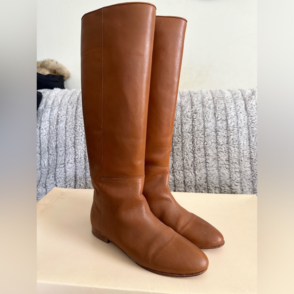 Loeffler Randall Marit Tall Flat Riding Boots in Brown size 6